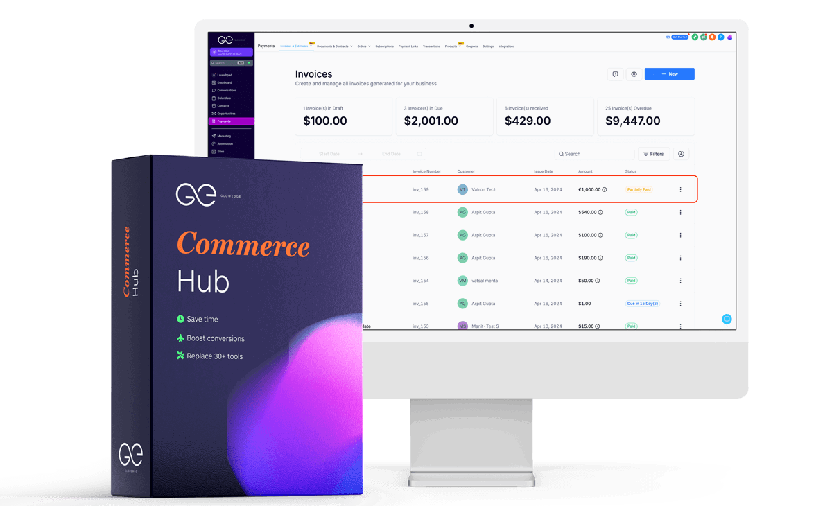 glowedge commerce hub premium software